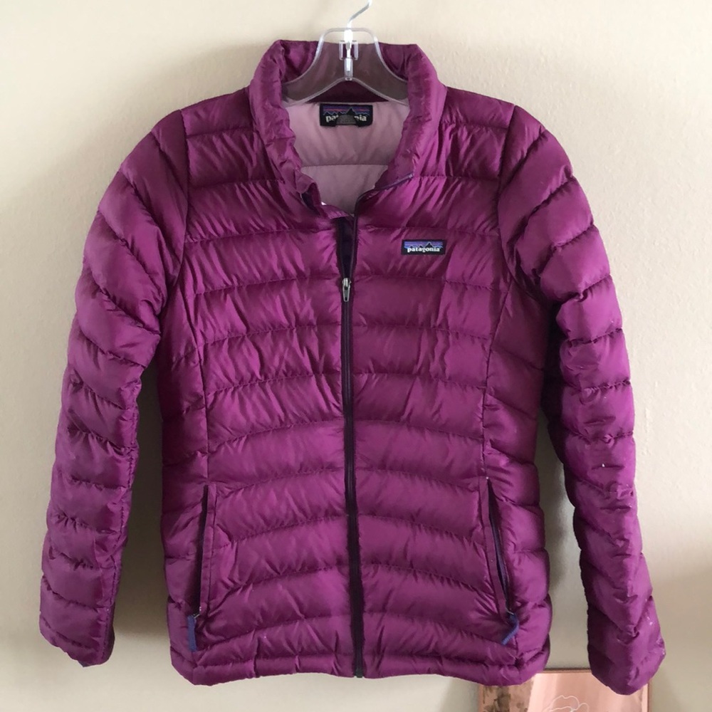 Purple Patagonia Puffer Jacket